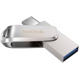 SanDisk Ultra Dual Drive Luxe lecteur USB flash 64 Go USB Type-A / USB Type-C 3.2 Gen 1 (3.1 Gen 1) Acier inoxydable, Clé USB Argent, 64 Go, USB Type-A / USB Type-C, 3.2 Gen 1 (3.1 Gen 1), 150 Mo/s, Pivotant, Acier inoxydable