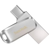 SanDisk Ultra Dual Drive Luxe lecteur USB flash 64 Go USB Type-A / USB Type-C 3.2 Gen 1 (3.1 Gen 1) Acier inoxydable, Clé USB Argent, 64 Go, USB Type-A / USB Type-C, 3.2 Gen 1 (3.1 Gen 1), 150 Mo/s, Pivotant, Acier inoxydable