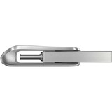 SanDisk Ultra Dual Drive Luxe lecteur USB flash 64 Go USB Type-A / USB Type-C 3.2 Gen 1 (3.1 Gen 1) Acier inoxydable, Clé USB Argent, 64 Go, USB Type-A / USB Type-C, 3.2 Gen 1 (3.1 Gen 1), 150 Mo/s, Pivotant, Acier inoxydable
