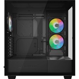 Sharkoon Rebel C60 RGB, Boîtier PC Noir, 2x USB-A | 1x USB-C | RGB | Tempered Glass