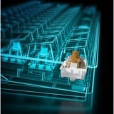 Sharkoon SKILLER SGK50 S4 RGB clavier gaming mécanique Noir, Layout DE (QWERTZ), Kailh Brown, 60%