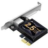TP-Link TX201 carte réseau Interne Ethernet 2500 Mbit/s Interne, Avec fil, PCI Express, Ethernet, 2500 Mbit/s, Noir, Gris