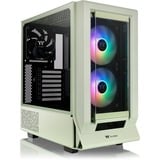 Thermaltake  boîtier midi tower Vert clair | 2x USB-A | 1x USB-C | RGB | Verre Trempé