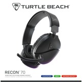 Turtle Beach Casque gaming multiplateforme Recon 70 - PS5, PS4, PC, Switch, et appareils mobiles avec prise 3,5 mm - microphone à bascule, écouteurs de 40 mm  over-ear Noir, PS4, PC, Switch, et appareils mobiles avec prise 3,5 mm - microphone à bascule, écouteurs de 40 mm, Avec fil, 20 - 20000 Hz, Gaming, Casque, Noir