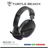 Turtle Beach Recon 70 PlayStation Noir Casque de gaming multiplateforme pour PS5, PS4, PS4 Pro, Xbox Series X, Xbox Series S et Xbox One, PC et Appareils Mobiles avec prise 3,5 mm casque gaming over-ear Noir, PS4, PS4 Pro, Xbox Series X, Xbox Series S et Xbox One, PC et Appareils Mobiles avec prise 3,5 mm, Avec fil, 20 - 20000 Hz, Gaming, Casque, Noir