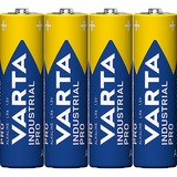 Varta LR6 4-SP Industrial Batterie à usage unique AA Alcaline Batterie à usage unique, AA, Alcaline, 1,5 V, 4 pièce(s), Bleu