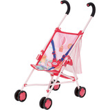 ZAPF Creation BABY born® Poussette avec sac, Landau de poupée rose fuchsia