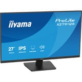 iiyama ProLite X2791QS-B1 27" Moniteur Noir (Mat), 1x DisplayPort, 1x HDMI, 68,6 cm (27"), 2560 x 1440 pixels, Quad HD, LED, Noir