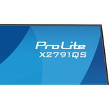 iiyama ProLite X2791QS-B1 27" Moniteur Noir (Mat), 1x DisplayPort, 1x HDMI, 68,6 cm (27"), 2560 x 1440 pixels, Quad HD, LED, Noir