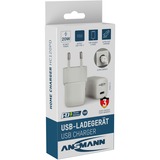 Ansmann Home Charger HC120PD-mini, 20 Watt, Chargeur Blanc