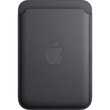 Apple Porte‑cartes en tissage fin pour iPhone avec MagSafe, Étui de protection Noir