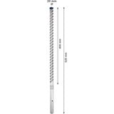 Bosch Expert Foret SDS Max-8X, Perceuse Marteau perforateur, Hammer drill bit, 2 cm, 520 mm, Béton, pierre, 40 cm
