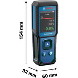 Bosch Humidimètre pour bois GMM 1-15 Professional Bleu/Noir
