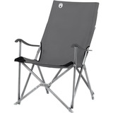 Coleman Chaise en aluminium à sangle, Siège Gris/Argent