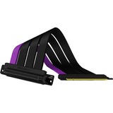 Cooler Master MasterAccessory Riser Cable PCIe 4.0 x16, Câble d'extension Noir/lilas, PCI-E x16 - PCI x16, Mâle/Femelle, Noir, Violet, 0,2 m, 155 mm, 175 mm