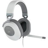 Corsair HS65 SURROUND, Casque gaming Blanc/gris, Pc, PlayStation 4, PlayStation 5, Xbox Series X|S, Nintendo Switch