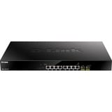D-Link DMS-1100-10TP commutateur réseau Géré L2 2.5G Ethernet (100/1000/2500) Connexion Ethernet, supportant l'alimentation via ce port (PoE) 1U Noir, Switch Géré, L2, 2.5G Ethernet (100/1000/2500), Connexion Ethernet, supportant l'alimentation via ce port (PoE), Grille de montage, 1U