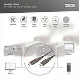 Digitus AK-330127-200-S, Câble Noir