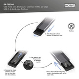 Digitus DA-71120-1, Boîtier disque dur Aluminium