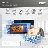 Digitus DA-71120-1, Boîtier disque dur Aluminium