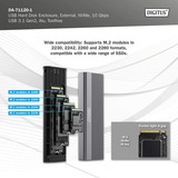 Digitus DA-71120-1, Boîtier disque dur Aluminium