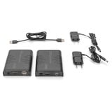 Digitus Set d'extension KVM IP HDMI Full HD, Switch KVM Noir