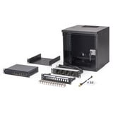 Digitus Set réseau SOHO Pro 10" 315x300 mm (LxP), Armoire informatique Noir