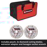 EINHELL Rainureuse murale professionnelle sans fil TP-MA 36/30 Li BL-Solo, 36 Volt (2x18V), Fraiseuse de rainure Rouge/Noir