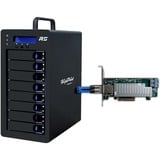 HighPoint RocketStor 6438TS External SAS/SATA RAID Tower, Boîtier disque dur Noir