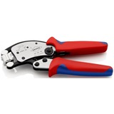 KNIPEX Twistor 16 Pince à sertir auto-ajustable pour embouts de câbles Rouge/Bleu