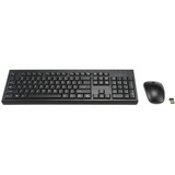 Kensington KM270 EQ KM270 EQ Kit clavier + souris sans fil rechargeable, set de bureau Noir, Layout DE, Membrane, Sans fil, RF sans fil + Bluetooth, Clavier à membrane, QWERTZ, Noir, Souris incluse