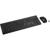 Kensington KM270 EQ KM270 EQ Kit clavier + souris sans fil rechargeable set de bureau Noir, Layout DE (QWERTZ), Membrane, 100%, Taille réelle (100 %), Sans fil, RF sans fil + Bluetooth, Noir