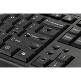 Kensington KM270 EQ KM270 EQ Kit clavier + souris sans fil rechargeable set de bureau Noir, Layout DE (QWERTZ), Membrane, 100%, Taille réelle (100 %), Sans fil, RF sans fil + Bluetooth, Noir