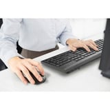 Kensington KM270 EQ KM270 EQ Kit clavier + souris sans fil rechargeable set de bureau Noir, Layout DE (QWERTZ), Membrane, 100%, Taille réelle (100 %), Sans fil, RF sans fil + Bluetooth, Noir