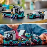 LEGO City - La voiture de course et le camion de transport de voitures, Jouets de construction 60406