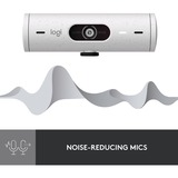 Logitech Brio 500, Webcam Blanc/Noir