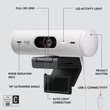 Logitech Brio 500, Webcam Blanc/Noir