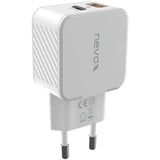Nevox HC-2009 Blanc Intérieure chargeur Blanc, 1x USB-C, 1x USB-A, Intérieure, Secteur, Blanc