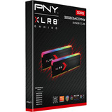 PNY 32 Go DDR5-6400 (2x 16 Go) mémoire vive Noir, MD32GK2D5640036XRGB, XMP 3.0, EXPO