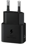 Samsung EP-T2510 Smartphone Noir Secteur, USB Charge rapide Intérieure Noir, 1x USB-C, Intérieure, Secteur, USB, 5 V, 1 m, Noir