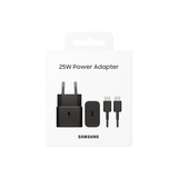 Samsung EP-T2510 Smartphone Noir Secteur, USB Charge rapide Intérieure Noir, 1x USB-C, Intérieure, Secteur, USB, 5 V, 1 m, Noir