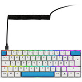 Sharkoon SKILLER SGK50 S4 Gen2 PBT, clavier gaming Blanc, Layout DE, Gateron G Pro 3.0 Yellow