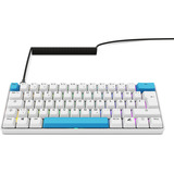 Sharkoon SKILLER SGK50 S4 Gen2 PBT, clavier gaming Blanc, Layout DE, Gateron G Pro 3.0 Yellow