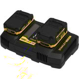 Stanley Chargeur rapide à deux compartiments V20 (18V / 4A) pour batteries V20 Noir/Jaune