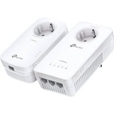 TP-Link TL-WPA1300P KIT 1300 Mbit/s Ethernet/LAN Wifi Blanc 2 pièce(s), Powerline 1300 Mbit/s, IEEE 1901, IEEE 802.3, IEEE 802.3u, Type E / F, Gigabit Ethernet, 10,100,1000 Mbit/s, Wi-Fi 5 (802.11ac)