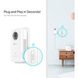 TP-Link TL-WPA1300P KIT 1300 Mbit/s Ethernet/LAN Wifi Blanc 2 pièce(s), Powerline 1300 Mbit/s, IEEE 1901, IEEE 802.3, IEEE 802.3u, Type E / F, Gigabit Ethernet, 10,100,1000 Mbit/s, Wi-Fi 5 (802.11ac)