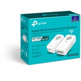 TP-Link TL-WPA1300P KIT 1300 Mbit/s Ethernet/LAN Wifi Blanc 2 pièce(s), Powerline 1300 Mbit/s, IEEE 1901, IEEE 802.3, IEEE 802.3u, Type E / F, Gigabit Ethernet, 10,100,1000 Mbit/s, Wi-Fi 5 (802.11ac)