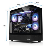 Thermaltake PC-000140-DE, PC gaming Noir