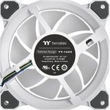 Thermaltake Riing Quad 12 RGB Radiator Fan TT Premium Edition Single Fan Pack - Blanc ventilateur de boîtier Blanc, 120 x 120 x 25 mm, Ventilateur, 12 cm, Blanc