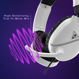 Turtle Beach Casque gaming multiplateforme Recon 70 - Xbox Series X|S, Xbox One, PC, Nintendo Switch, et appareils mobiles avec prise 3,5 mm - microphone à bascule, écouteurs de 40 mm  over-ear Blanc, Xbox One, PC, Nintendo Switch, et appareils mobiles avec prise 3,5 mm - microphone à bascule, écouteurs de 40 mm, Avec fil, Gaming, 20 - 20000 Hz, 420 g, Casque, Blanc